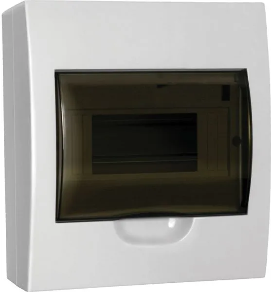 Корпус пластиковый ЩРН-П-8 черная прозрачная дверь IP41 GENERICA
