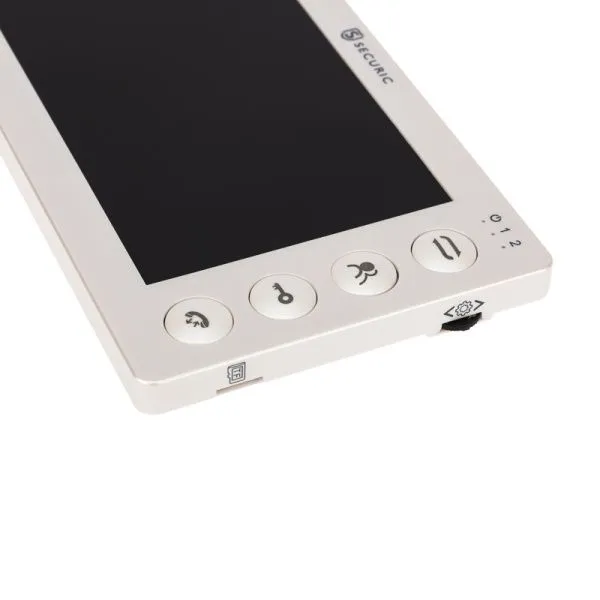 Цветной монитор видеодомофона 7" формата AHD(1080P), с детектором движения, функцией фото- и  видеозаписи. Цвет белый  (модель AC-434) - Фото 4