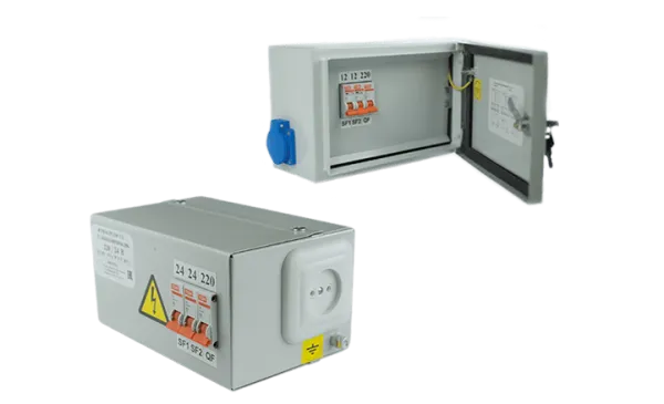 Ящик с понижающим трансформатором ЯТП  0,25 380/42 (2 авт. выкл.) IP31 UNEL