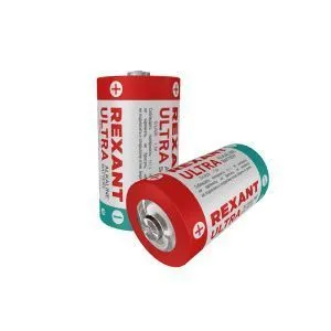 Батарейка алкалиновая D/LR20, 1,5В, 2 шт, блистер REXANT - Фото 4