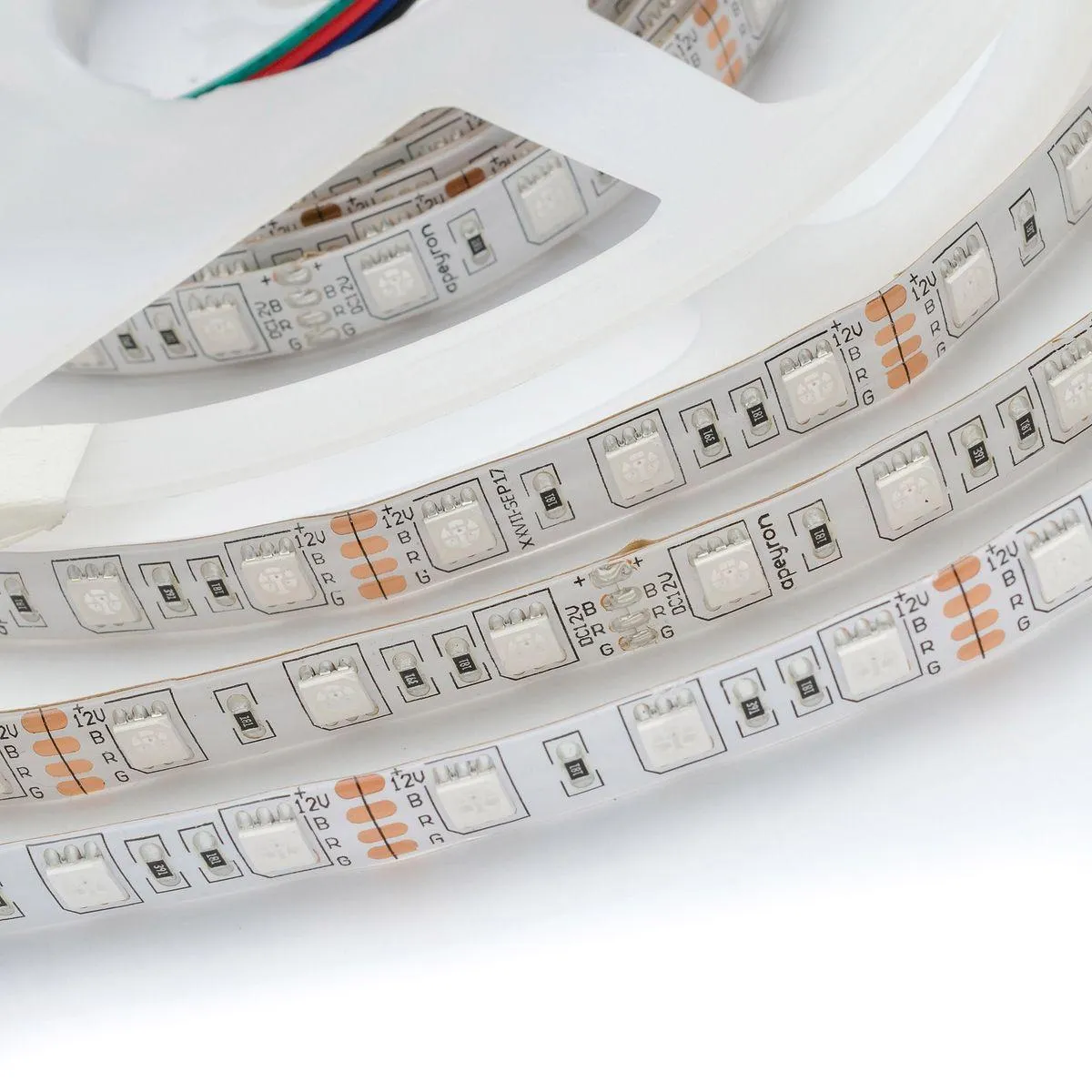 Комплект светодиодной ленты с аксессуарами smd5050 60д/м 12В IP65 5м RGB Apeyron - Фото 20