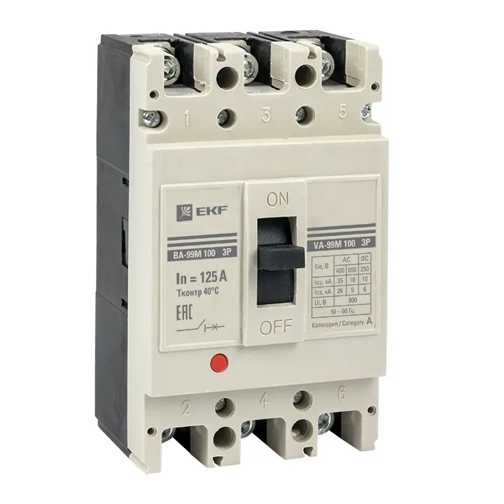 ВА-99М 100/125А 3P 35кА EKF