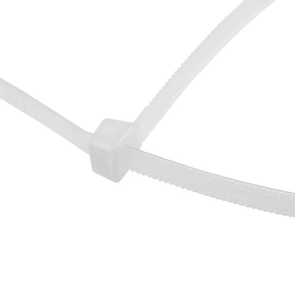 Хомут-стяжка нейлоновая с тройным замком 300x3,6мм, белая (100 шт/уп) REXANT - Фото 3