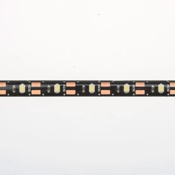 Лента светодиодная 5В, SMD2835, 4,8Вт/м, 60 LED/м, 6500K, 8мм, 1м, с USB коннектором, черная, IP65 LAMPER - Фото 9