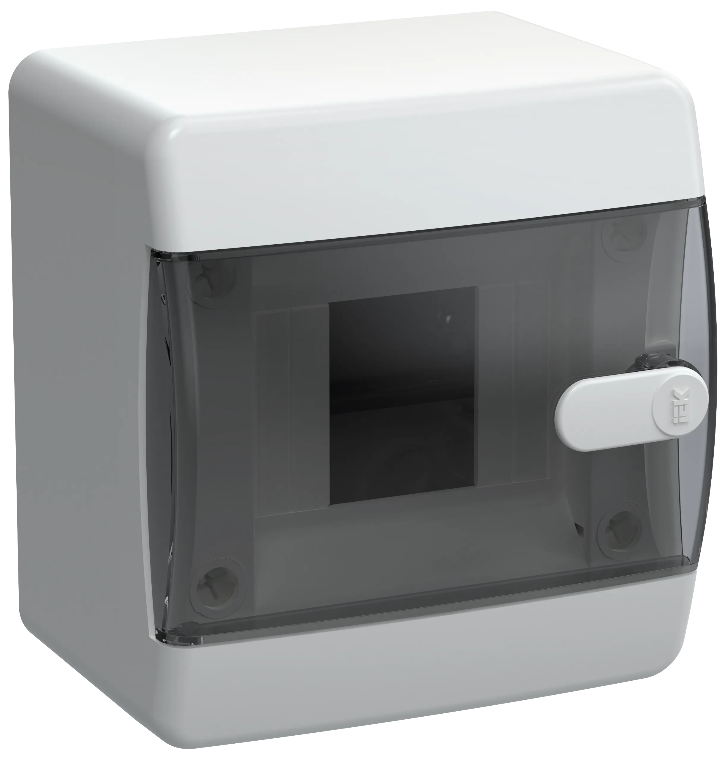 UNION Compact Корпус пластиковый ЩРН-П-4 IP41 черная прозрачная дверь IEK