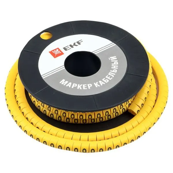 Маркер кабельный 1,5 мм2 "0" (1000 шт.) (ЕС-0) EKF