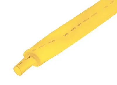 Трубка термоусаживаемая ТУТ нг 25,0/12,5мм, желтая, упаковка 10 шт. по 1м REXANT