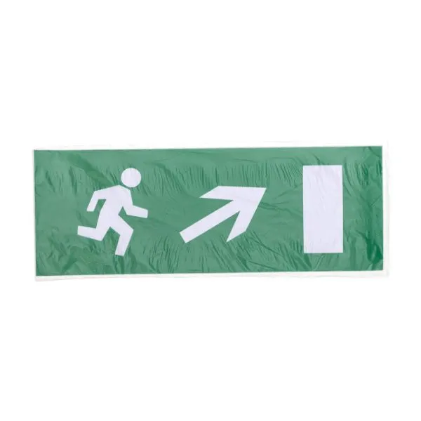 Наклейка для аварийного светильника  "Направление к эвакуационному выходу направо вверх" REXANT - Фото 2
