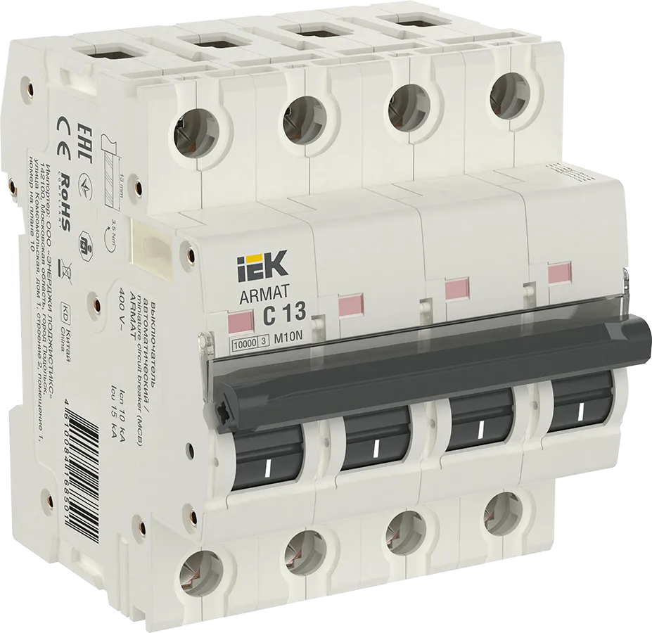 ARMAT Автоматический выключатель M10N 4P C 13А IEK