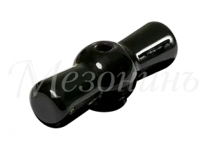 Ручка фарфоровая для поворотного выключателя, цвет - черный, ТМ  "МЕЗОНИНЪ" GE70001-05