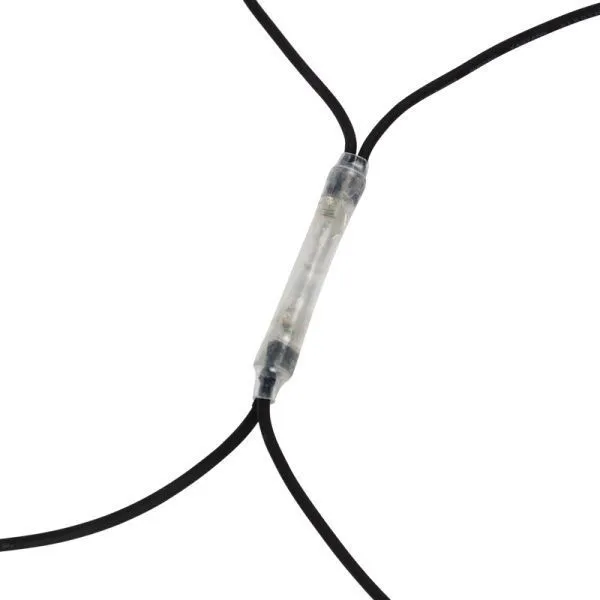 Гирлянда Сеть 2x1,5м, черный КАУЧУК, 288 LED Белые (шнур питания в комплекте) - Фото 4
