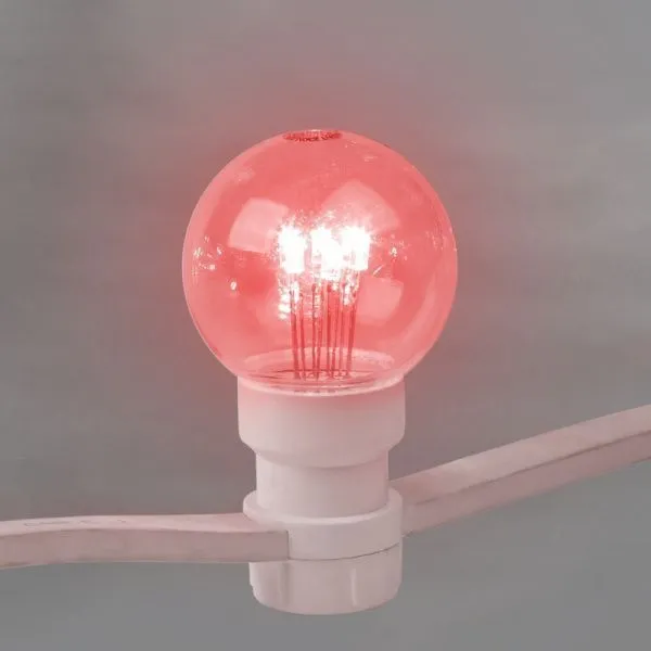 Набор Белт-Лайт 10 м, белый каучук, 30 ламп, цвет Красный, IP65, соединяется - Фото 4