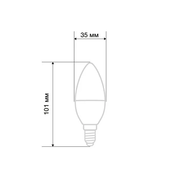 Лампа светодиодная Свеча (CN) 7,5Вт E14 713Лм 6500K холодный свет REXANT - Фото 2