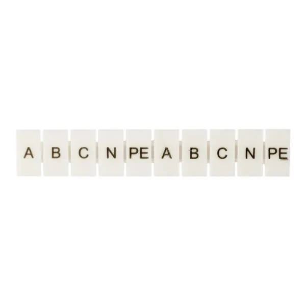 Маркеры для UT/ST/Push-in 2,5 с символами "A, B, C, N, PE" (100 шт.) EKF