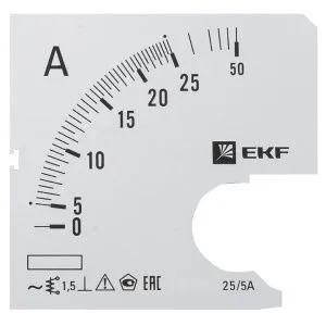Шкала сменная для A721 25/5А-1,5 EKF