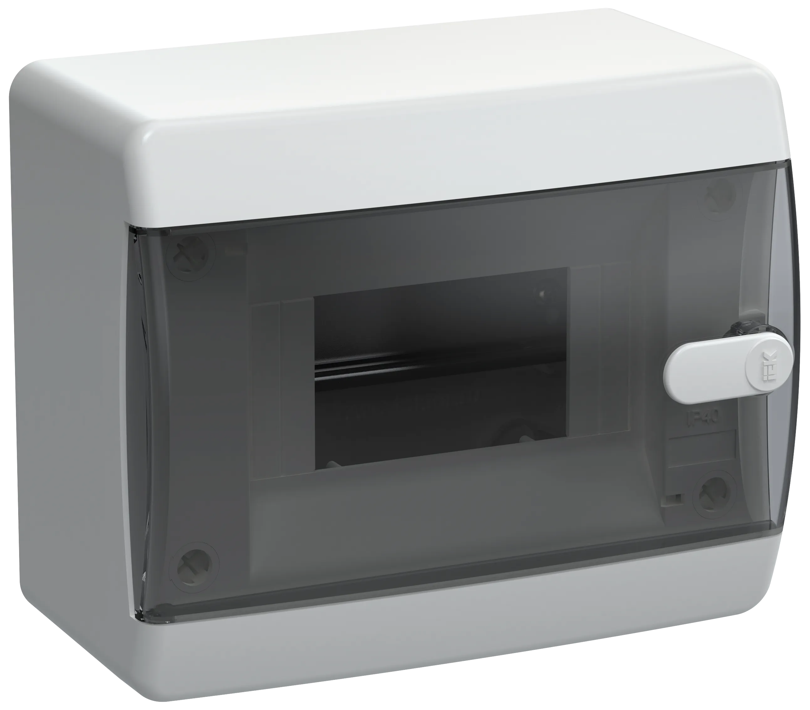 UNION Compact Корпус пластиковый ЩРН-П-6 IP41 черная прозрачная дверь IEK