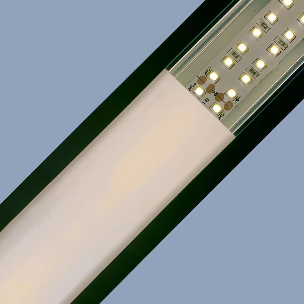 Профиль алюминиевый для светодиодной ленты, анод., П-образный , накладной, черный, 16х12мм, 2м, шир. ленты до 10мм, индивидуальная упаковка (рассеиват - Фото 7