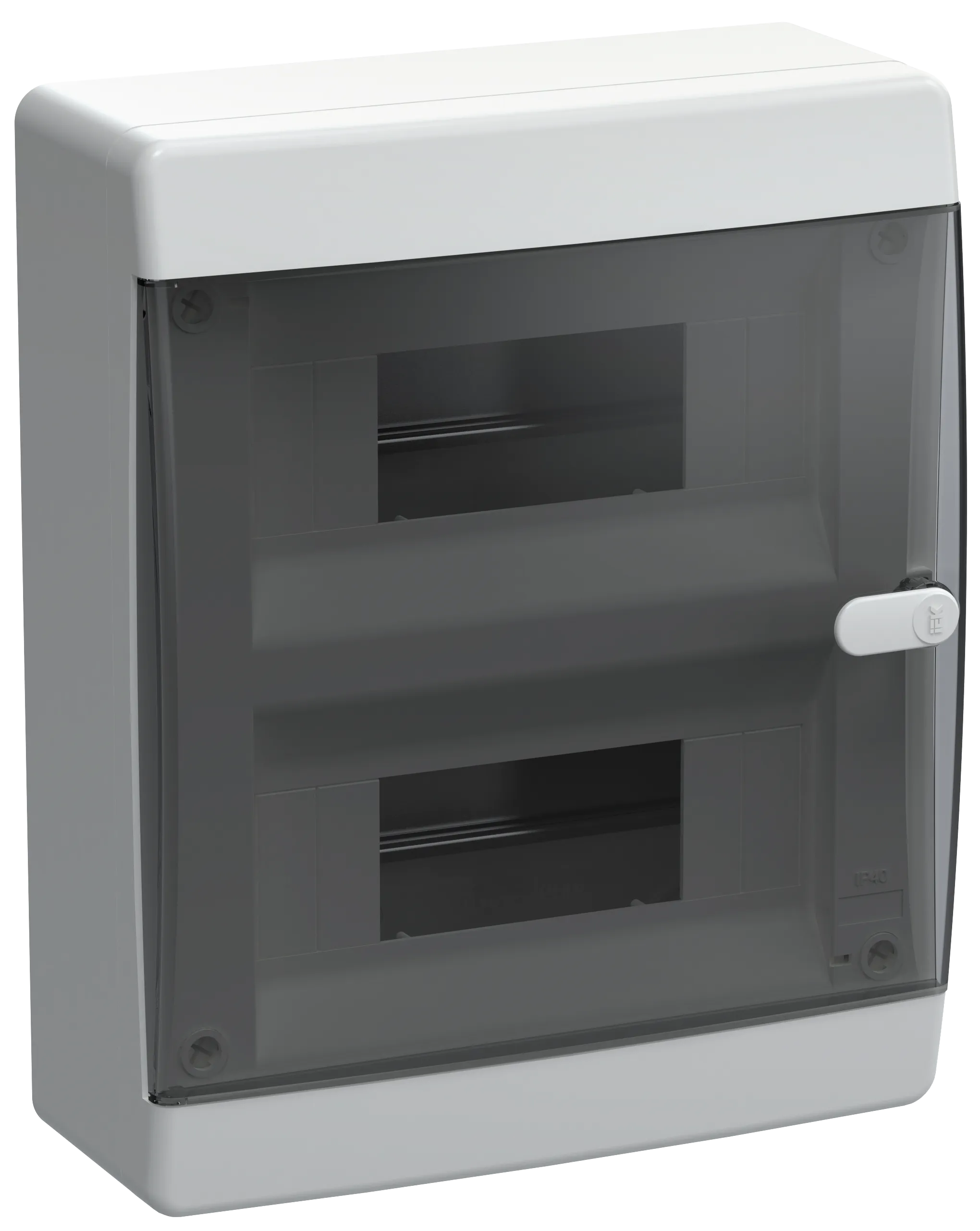UNION Compact Корпус пластиковый ЩРН-П-18 IP41 черная прозрачная дверь IEK