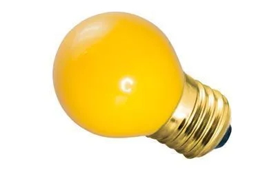 Лампа накаливания e27 10 Вт желтая колба - Фото 2