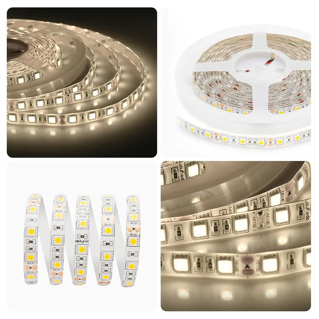 Лента светодиодная СТ smd5050 60д/м 12В 3000К IP65 5м Apeyron - Фото 8