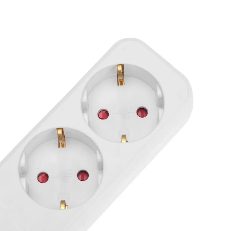 Удлинитель STANDARD 6 гнезд, 1,5м, 3х1,0мм², с/з, белый REXANT - Фото 3