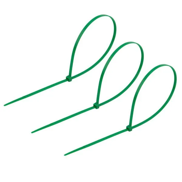 Хомут-стяжка нейлоновая 400x4,8мм, зеленая (25 шт/уп) REXANT - Фото 2