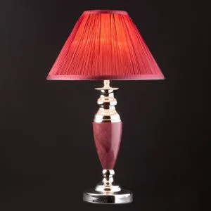 Классическая настольная лампа 008/1T бордовый Eurosvet - Фото 3
