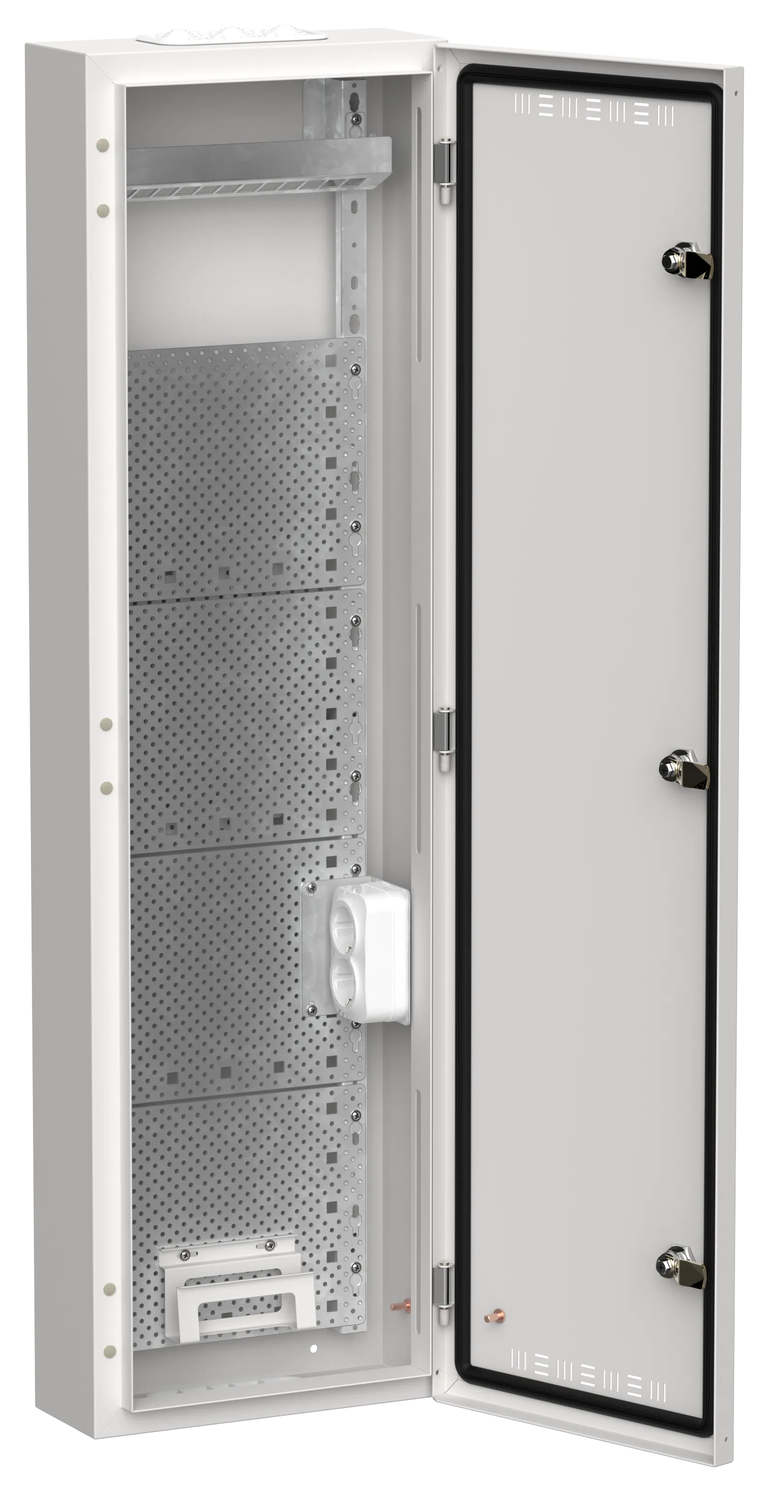 TITAN 5 Корпус мультимедиа ЩРн-84 (1х84) 1085х310х140мм IP30 белый IEK