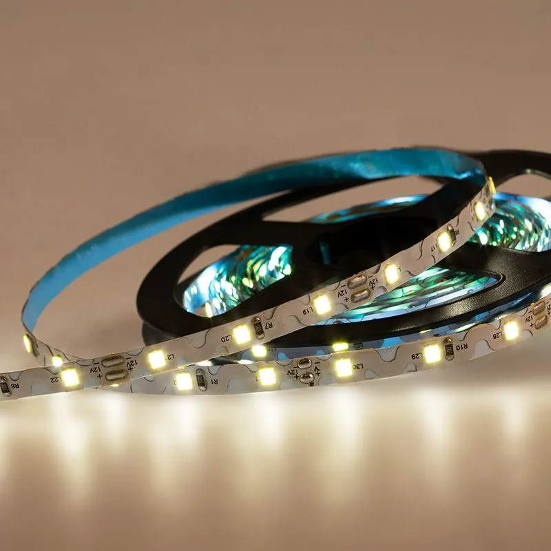 Лента светодиодная 12В, SMD2835, 60 LED/м, 6000К, 6мм, 5м, S-образная плата, напыление силикона, IP6