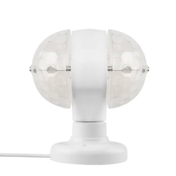 Диско-лампа светодиодная двойная Е27, подставка с цоколем Е27 в комплекте, 230 В - Фото 3