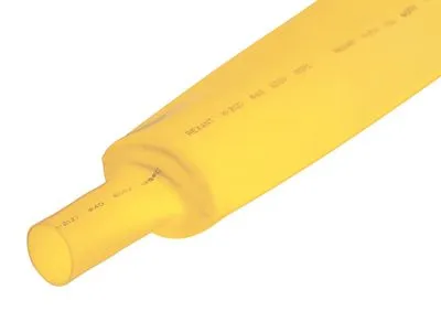 Трубка термоусаживаемая ТУТ нг 40,0/20,0мм, желтая, упаковка 10 шт. по 1м REXANT