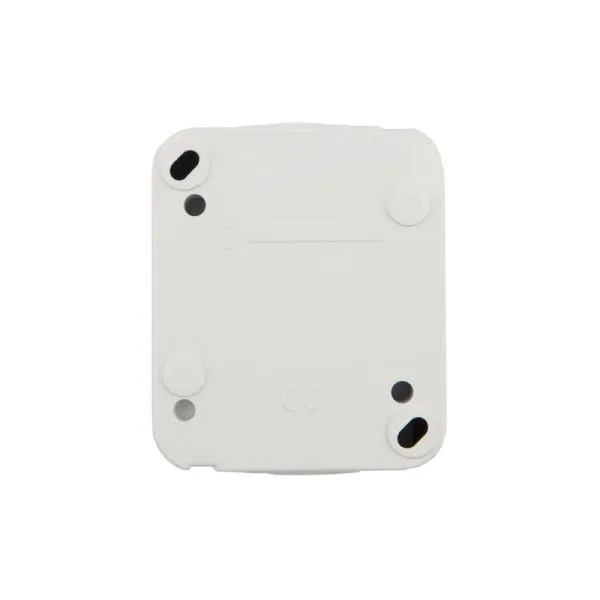 Розетка одноместная Mini OG IP54, с заземлением, о/у, белая KRANZ - Фото 4
