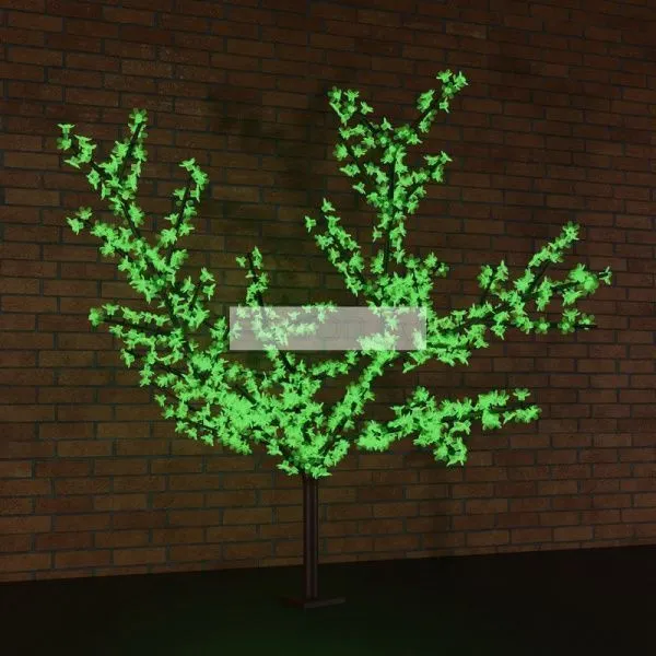 Светодиодное дерево Сакура, высота 1,5м, диаметр кроны 1,8м, зеленые светодиоды, IP 65, понижающий трансформатор в комплекте NEON-NIGHT